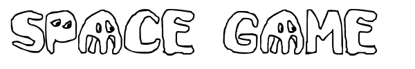 Space Game font preview